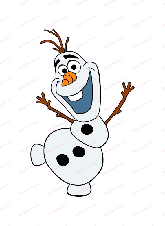 Olaf the Frozen SVG 1 Svg Dxf Cricut Silhouette Cut File | Etsy