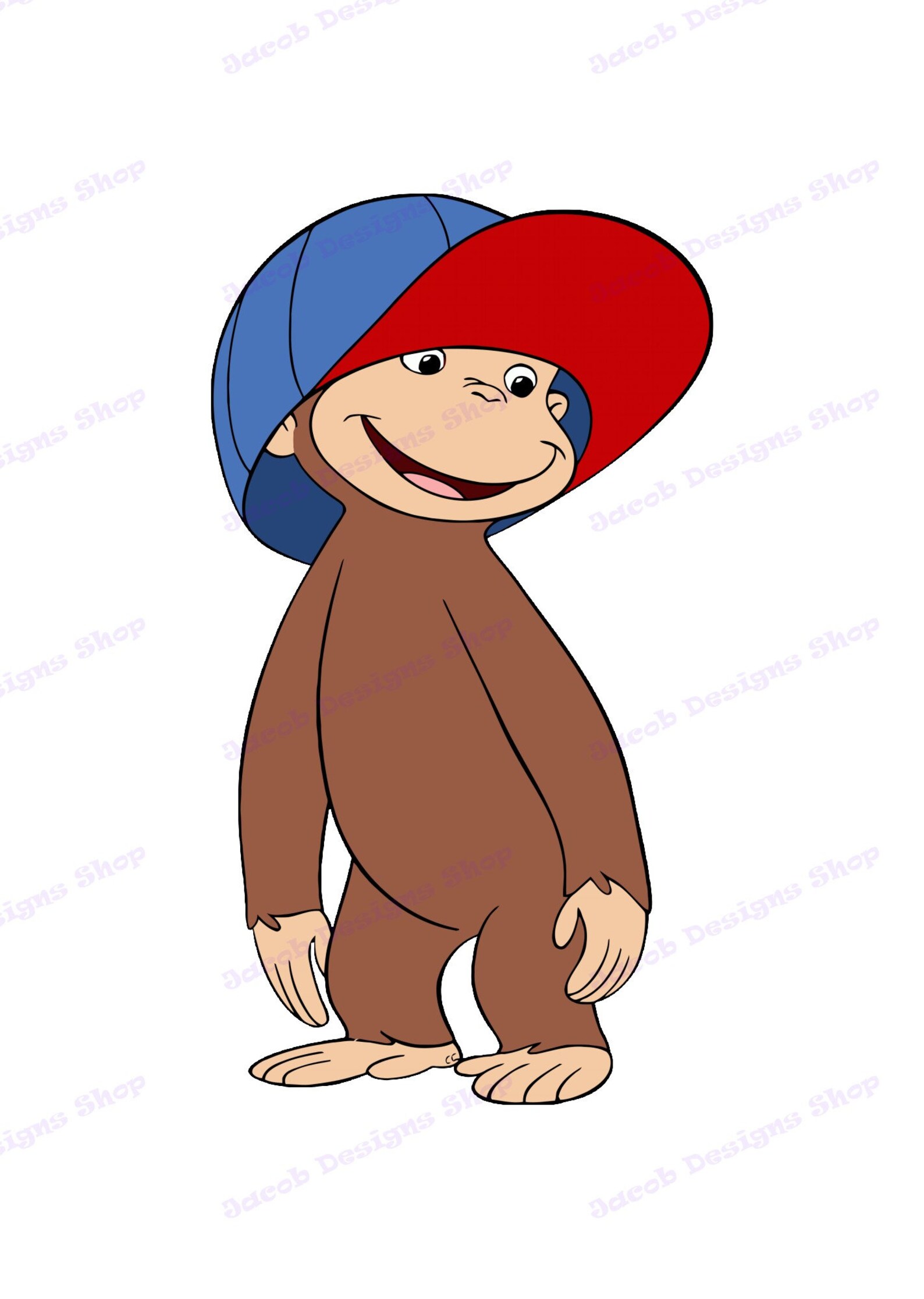 Curious George SVG 4 svg dxf Cricut Silhouette Cut File | Etsy