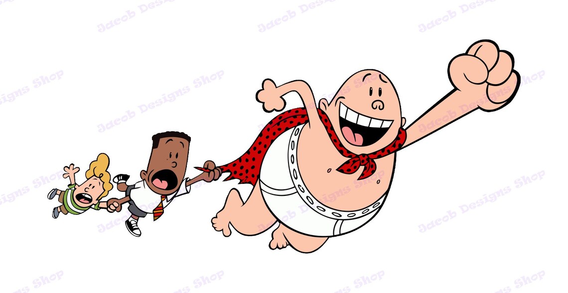 Captain Underpants With Harold Hutchins And George Beard SVG | Etsy