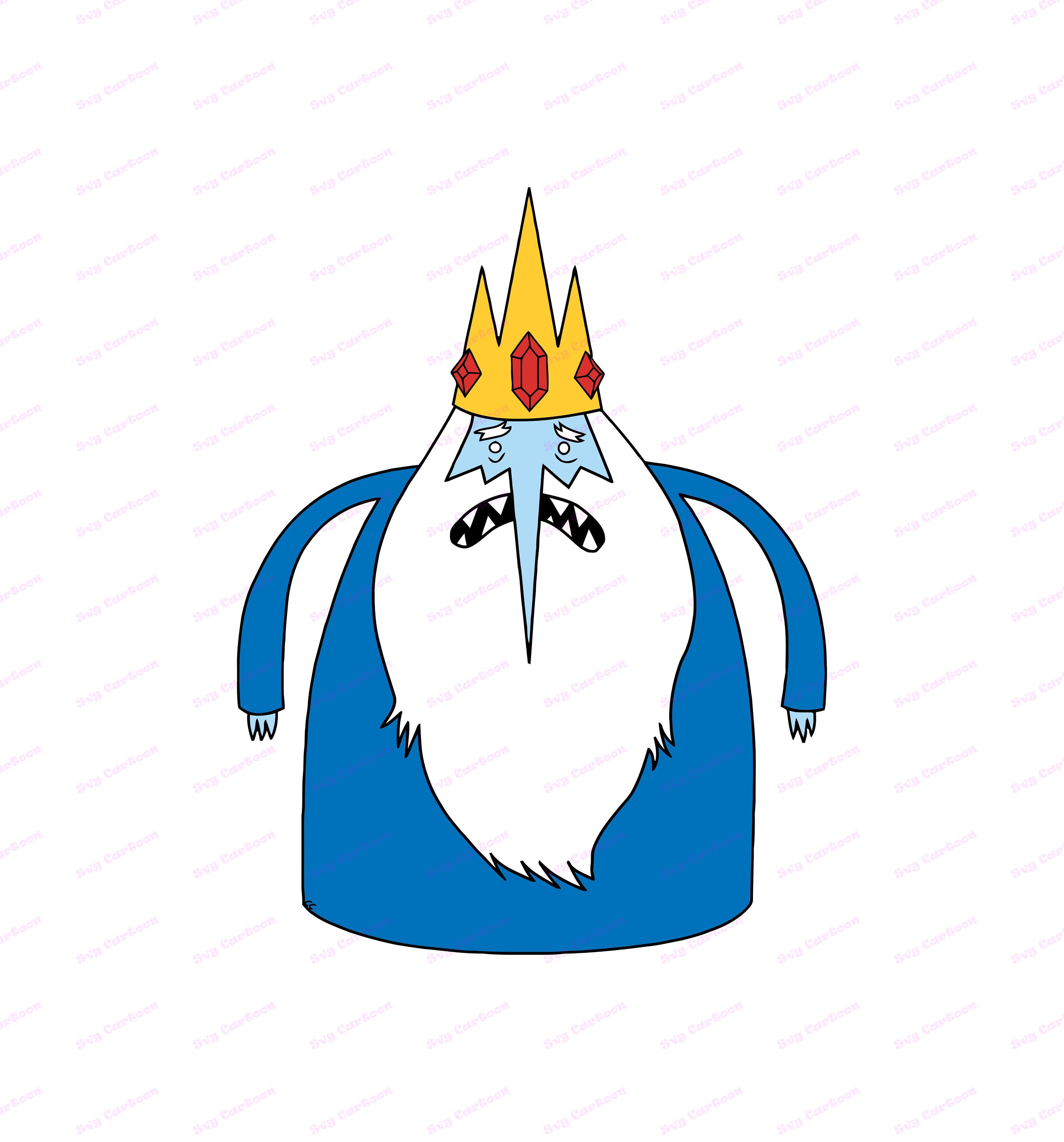 Ice King Adventure Time SVG svg dxf Cricut Silhouette Cut | Etsy