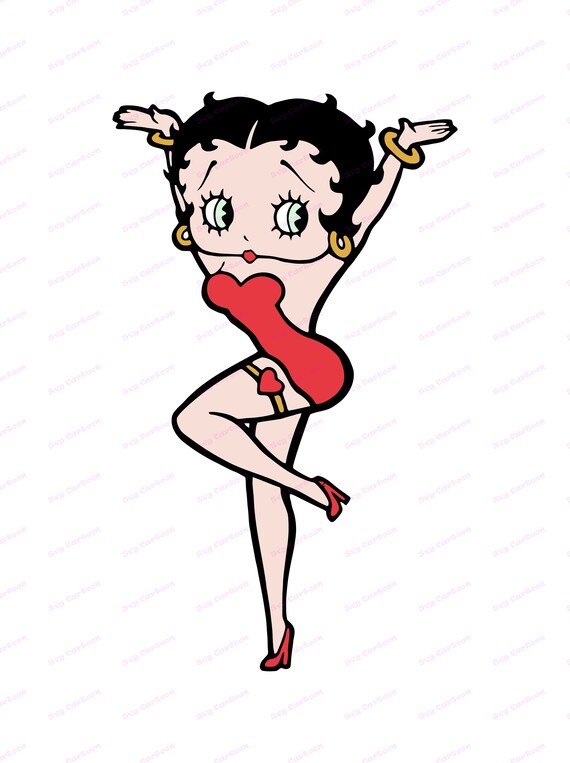 Download Betty Boop SVG 3 svg dxf Cricut Silhouette Cut File | Etsy