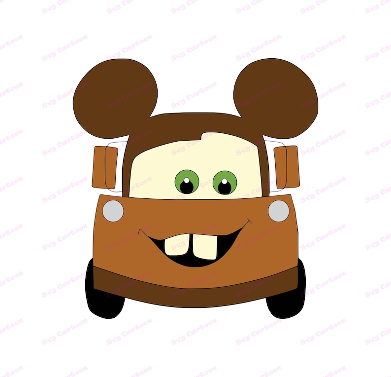 Tow Mater Ears SVG svg dxf Cricut Silhouette Cut File Etsy