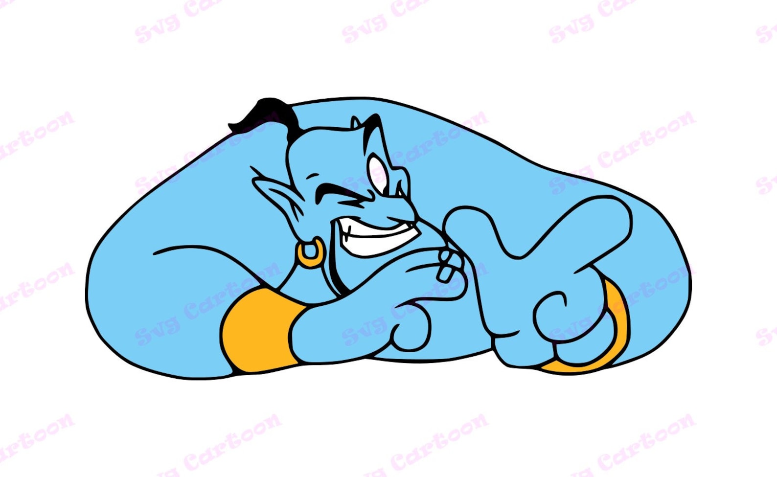 Genie Aladdin SVG 3 Svg Dxf Cricut Silhouette Cut File | Etsy