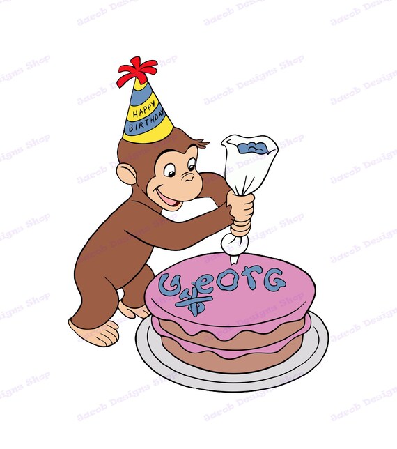 Curious George SVG 11 svg dxf Cricut Silhouette Cut File | Etsy