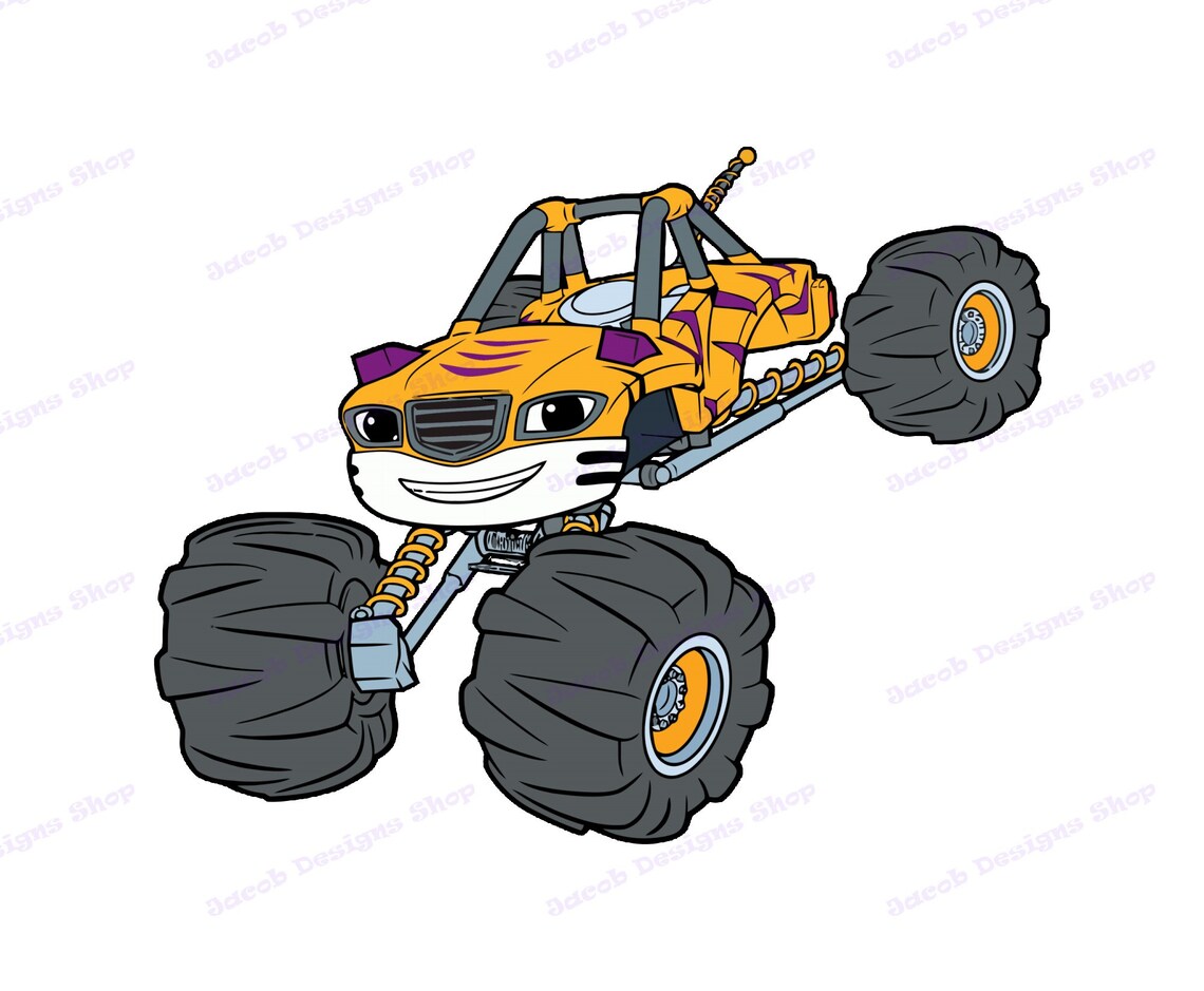 Stripes Blaze and the Monster Machines SVG Svg Dxf Cricut Etsy
