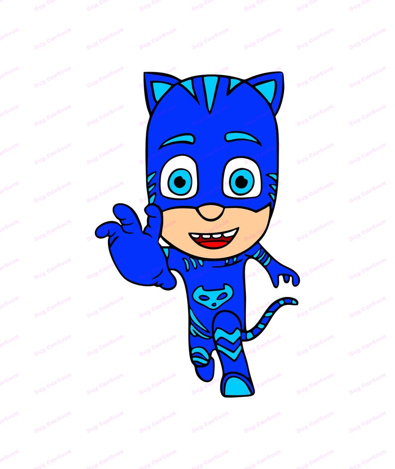 Download Catboy PJ Masks SVG 1 svg dxf Cricut Silhouette Cut File | Etsy