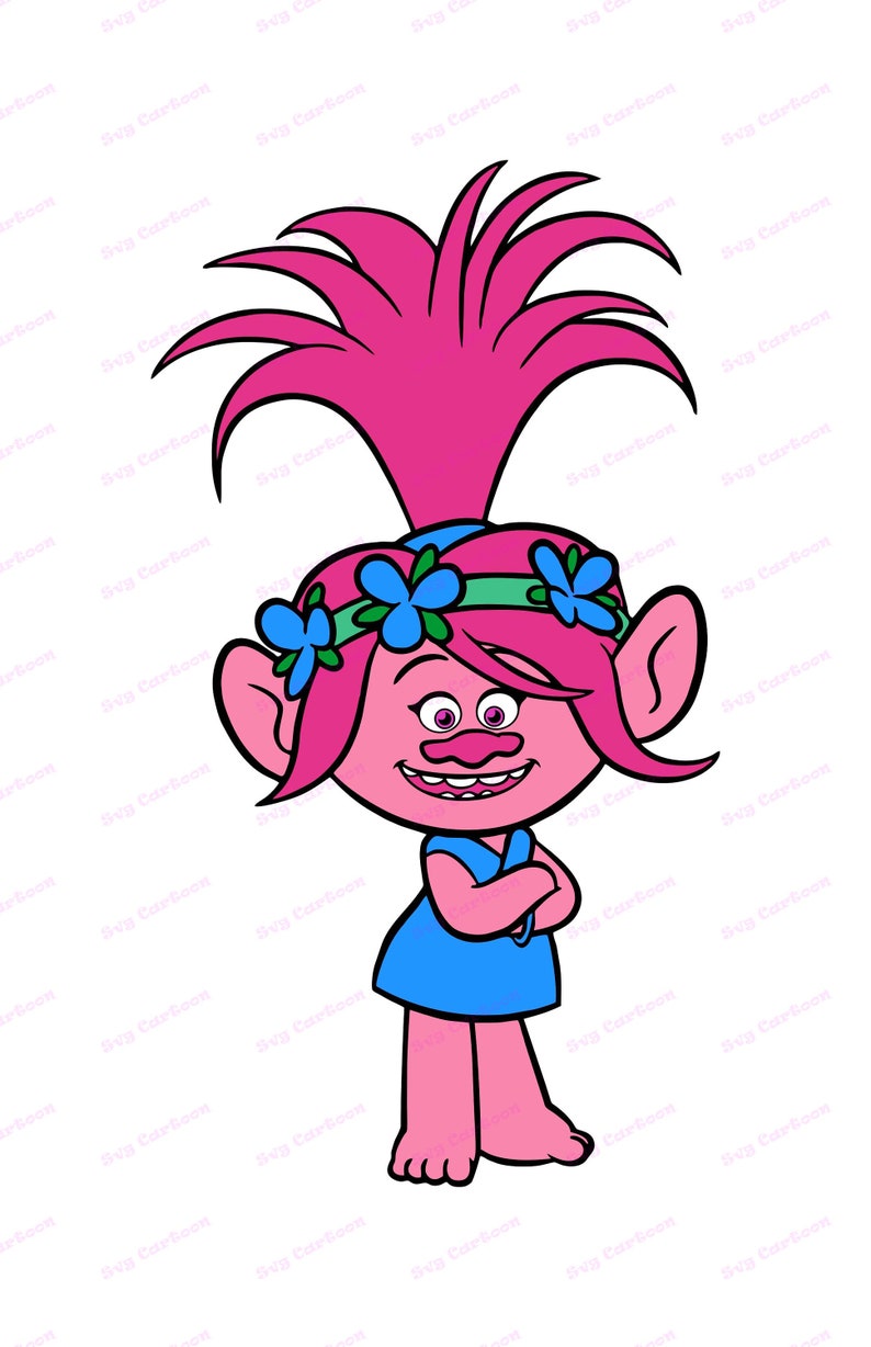 Download Poppy Trolls SVG 10 svg dxf Cricut Silhouette Cut File | Etsy