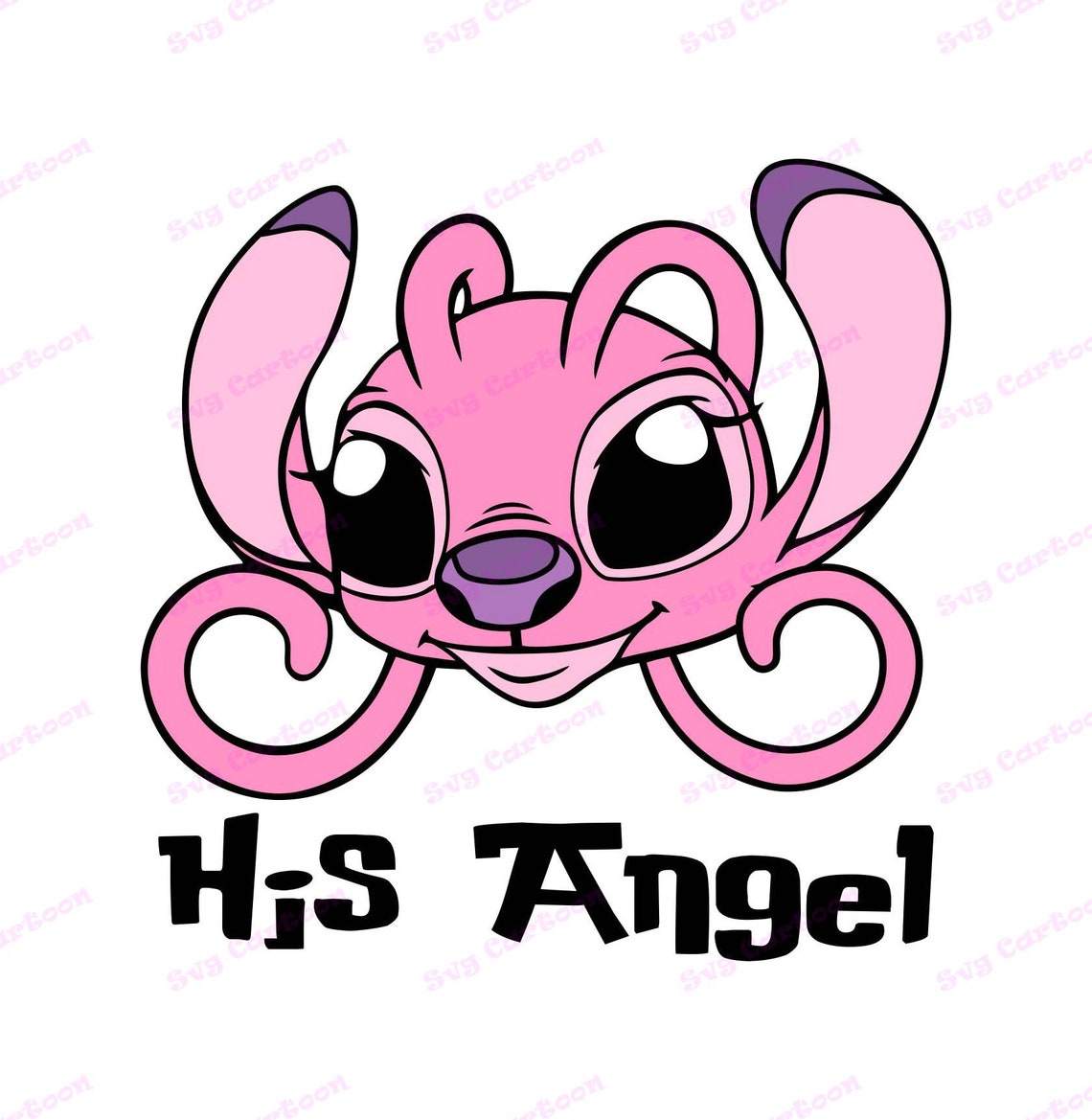 Angel Lilo and Stitch SVG Svg Dxf Cricut Silhouette Cut Etsy Hong Kong