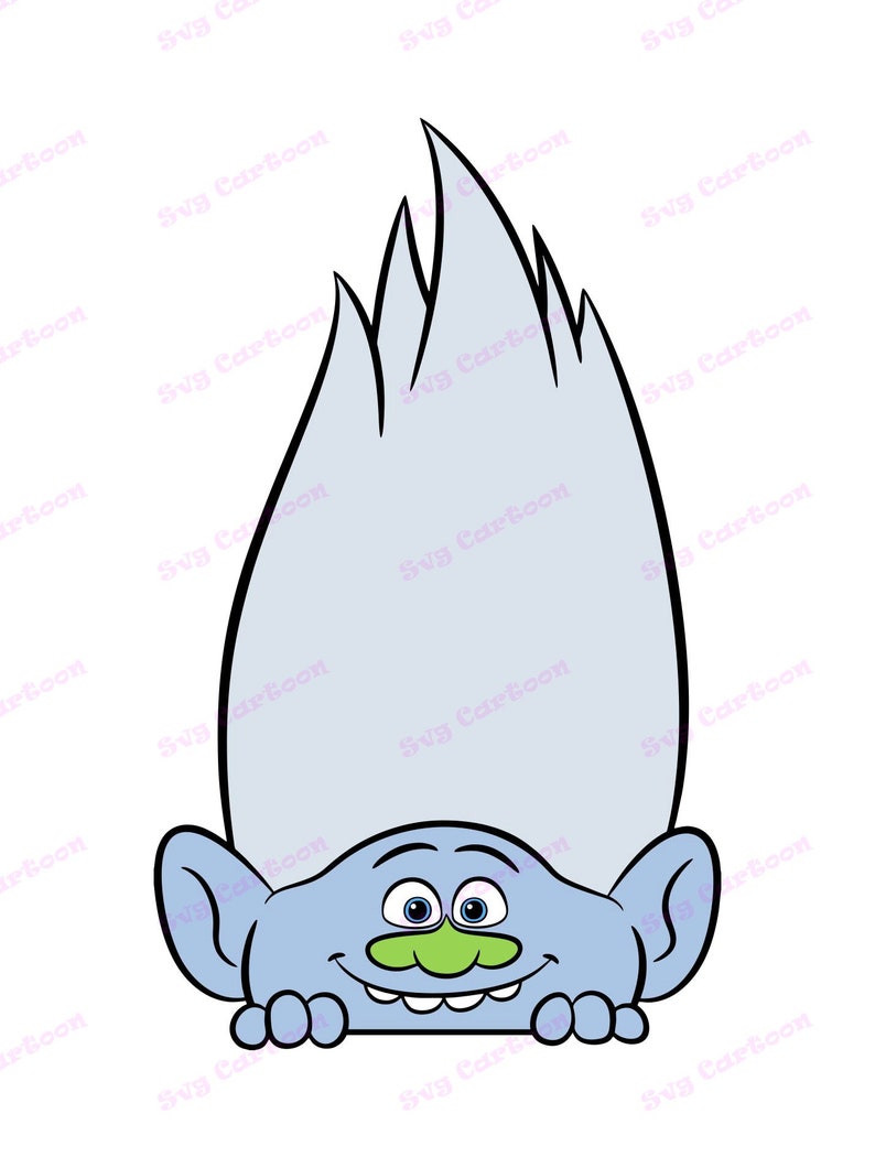 Download Guy Diamond Trolls SVG 2 svg dxf Cricut Silhouette Cut | Etsy