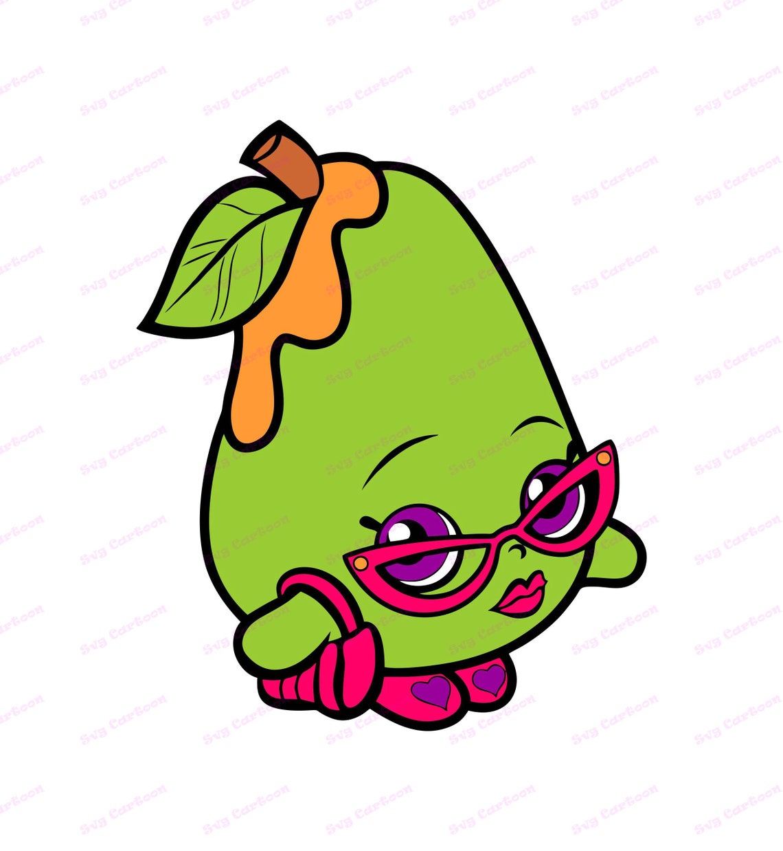 Posh Pear Shopkins SVG Svg Dxf Cricut Silhouette Cut File Etsy