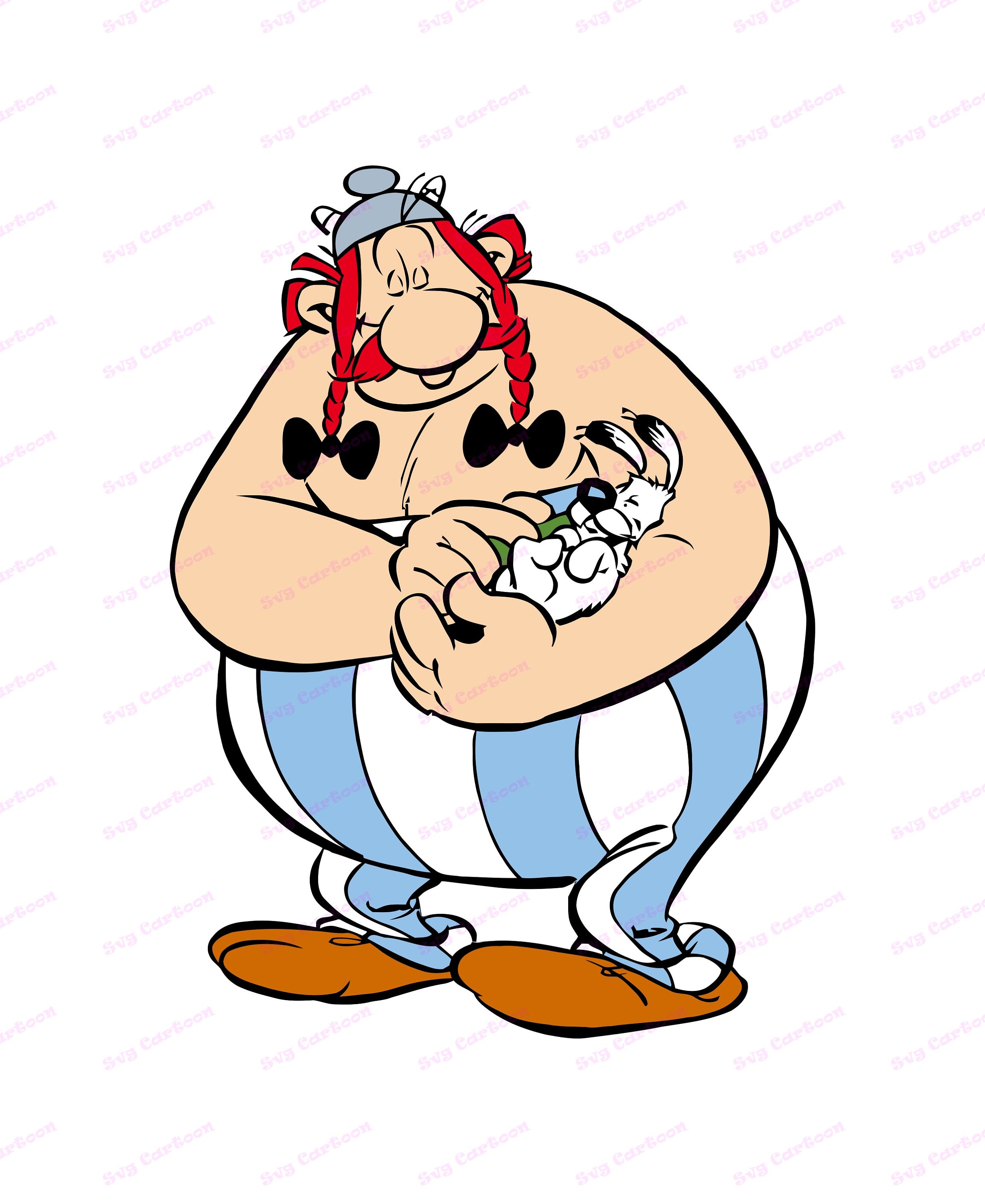 Obélix et Idéfix Astérix SVG svg dxf Cricut Silhouette | Etsy
