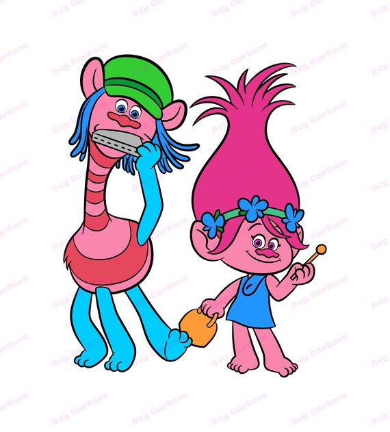 Download Poppy And Cooper Trolls Svg Svg Dxf Cricut Silhouette Cut Etsy