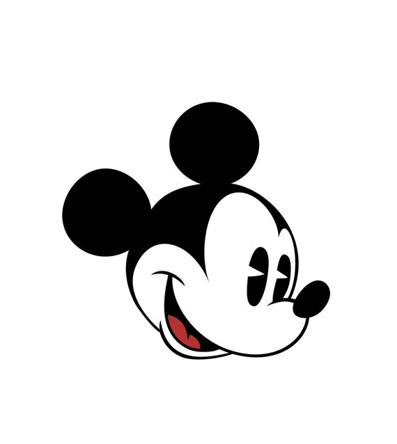 Download Classic Mickey Mouse Face SVG 2 svg dxf Cricut Silhouette ...