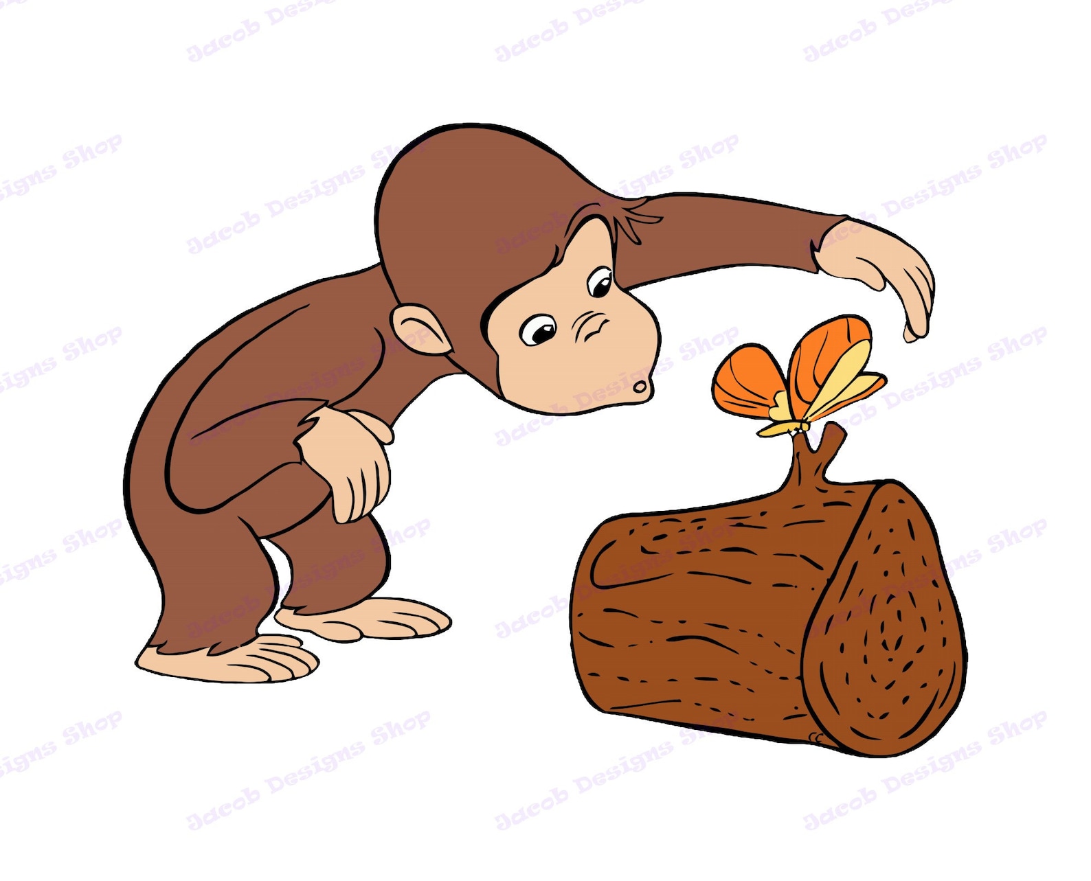 Curious George SVG 10 Svg Dxf Cricut Silhouette Cut File | Etsy