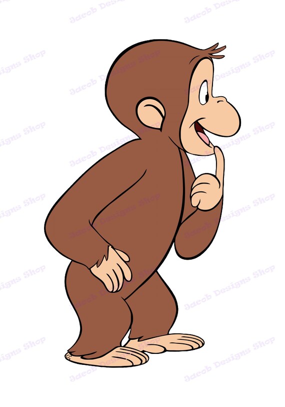 Download Curious George SVG 1 svg dxf Cricut Silhouette Cut File | Etsy