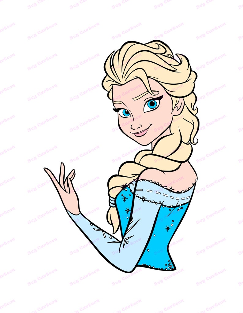 Download Elsa The Frozen SVG svg dxf Cricut Silhouette Cut File | Etsy