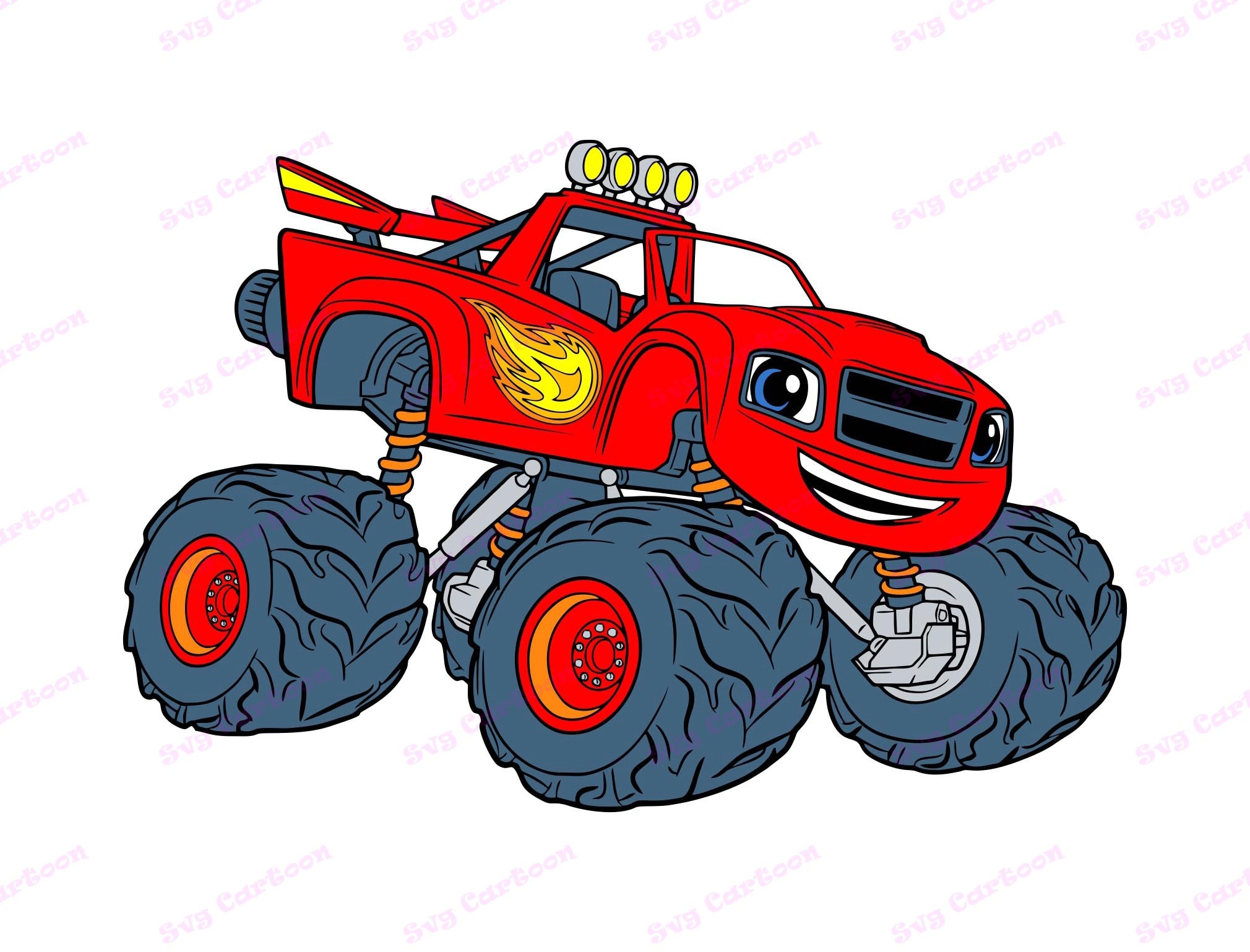 Blaze And The Monster Machines SVG 1 svg dxf Cricut Etsy