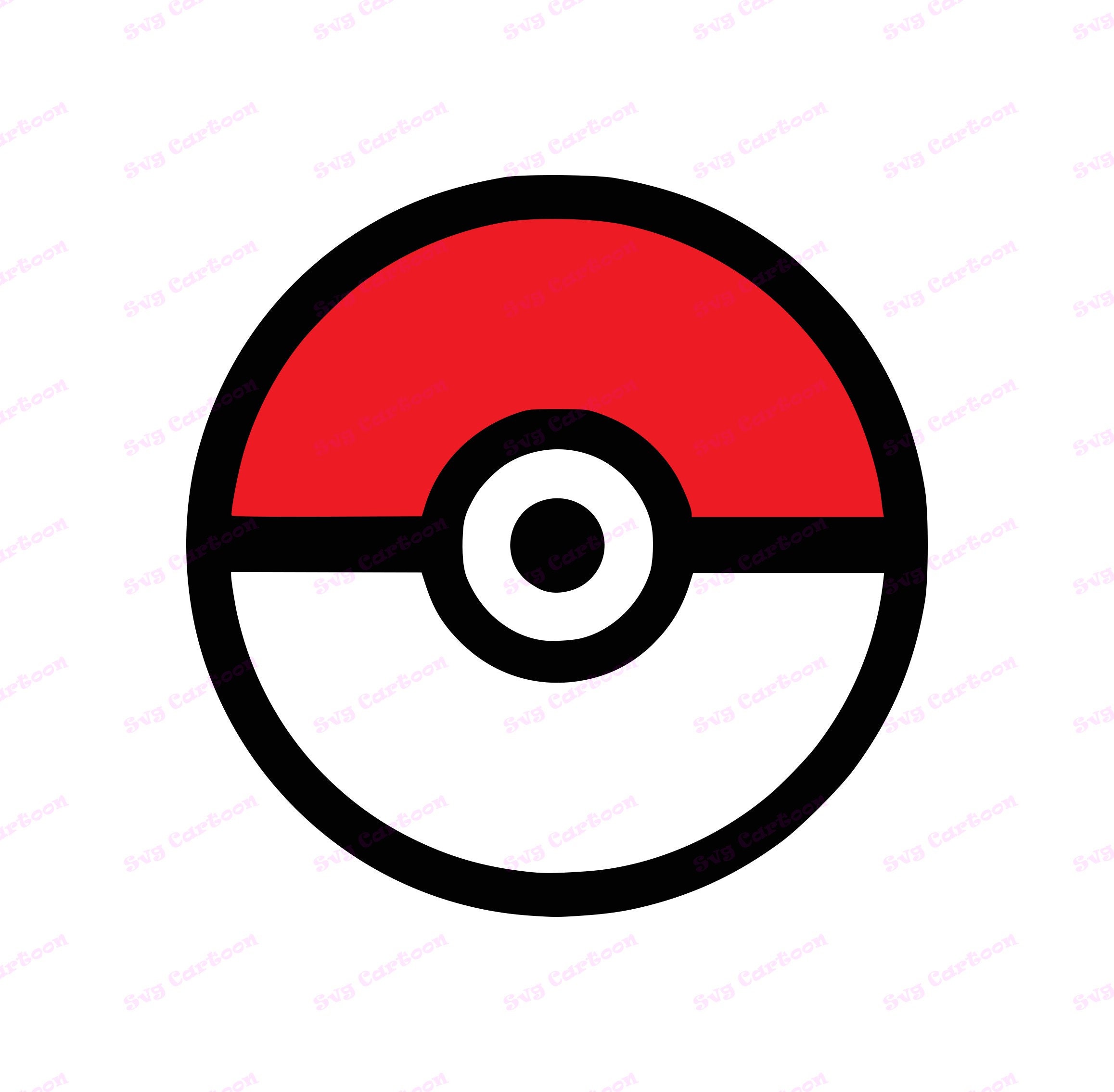 Download Pokemon Ball SVG 1 svg dxf Cricut Silhouette Cut File | Etsy