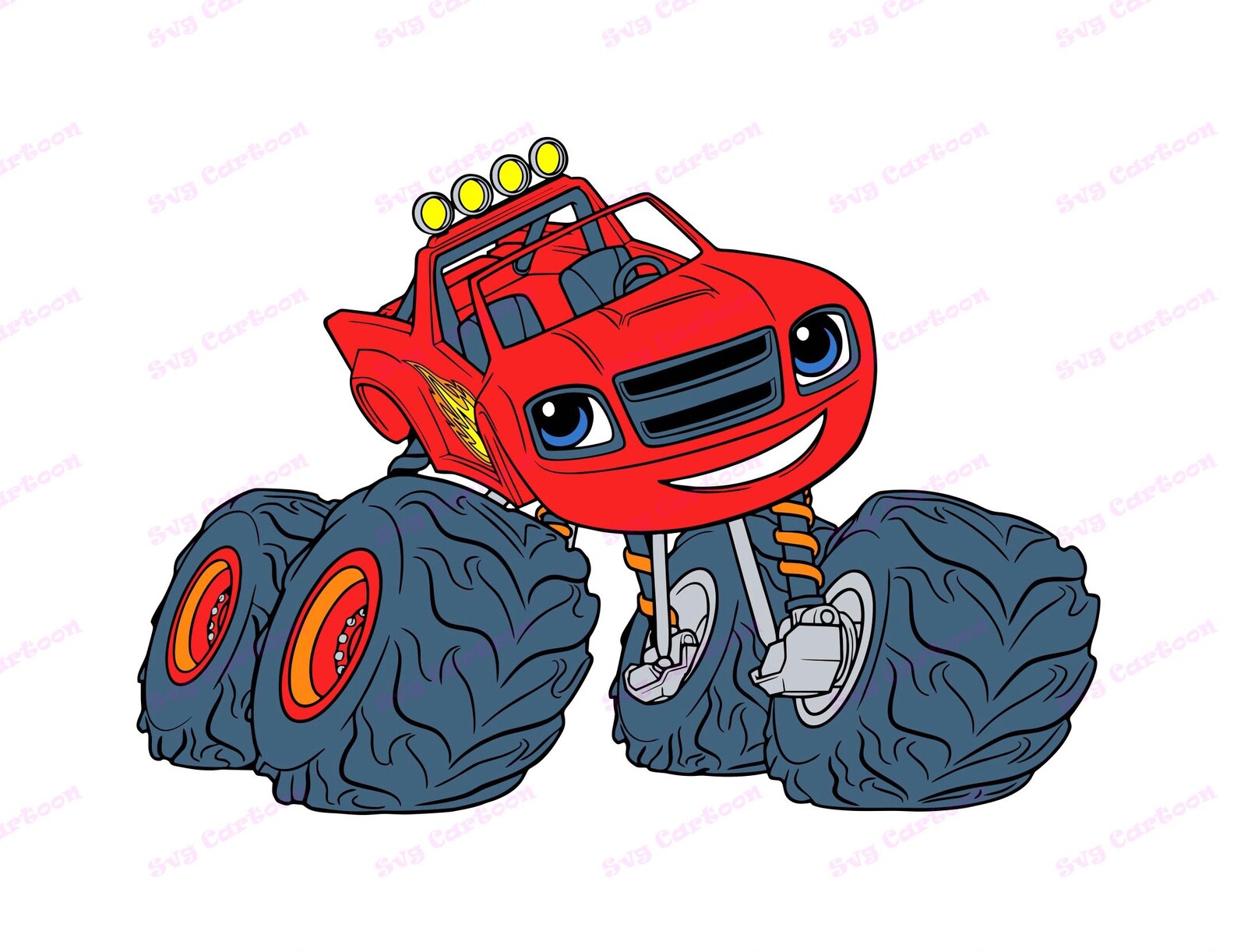 Blaze and the Monster Machines SVG 3 Svg Dxf Cricut Etsy