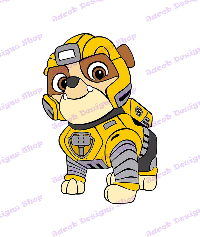 rubble paw patrol svg free rubble paw patrol svg free