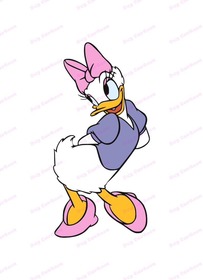 Daisy Duck SVG 5 Svg Dxf Cricut Silhouette Cut File | Etsy