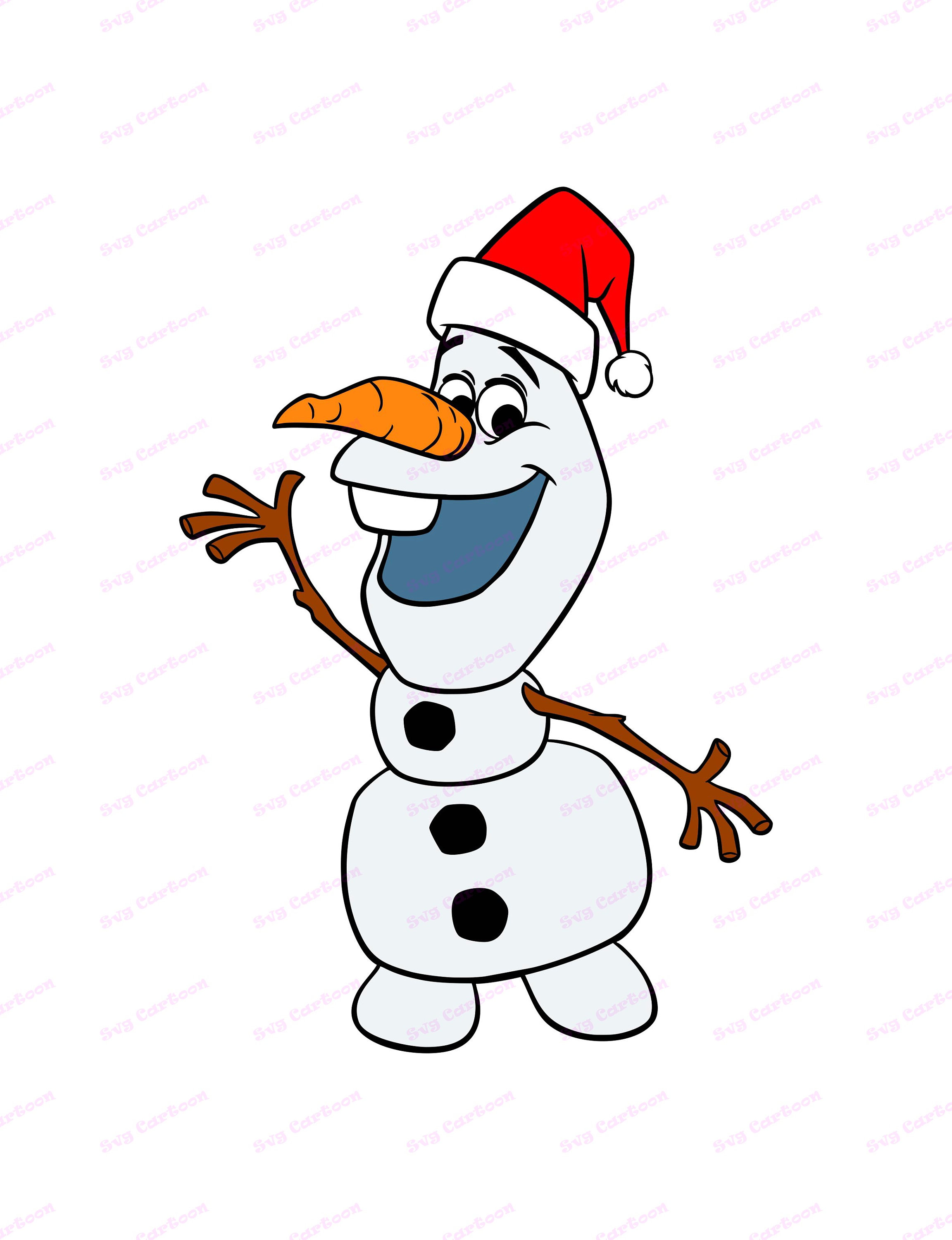 Olaf The Frozen SVG 3 svg dxf Cricut Silhouette Cut File | Etsy