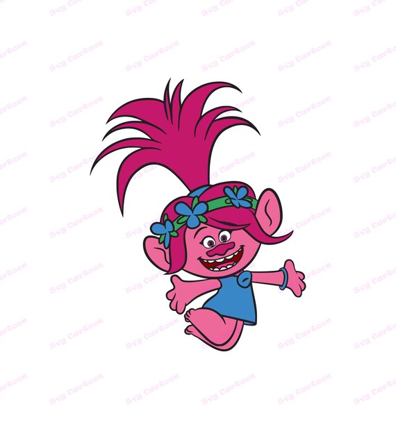 Poppy Trolls Svg 2 Svg Dxf Cricut Silhouette Cut File Etsy