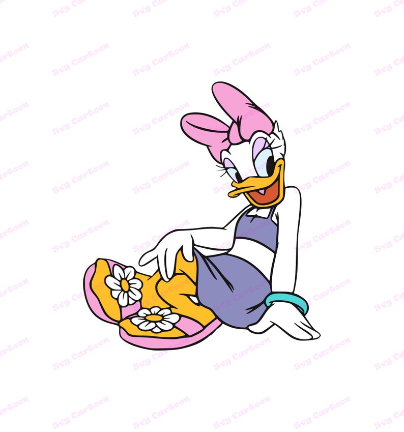 Download Daisy Duck SVG 6 svg dxf Cricut Silhouette Cut File | Etsy