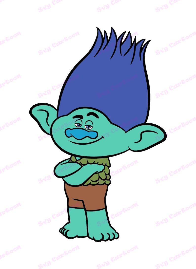 Branch Trolls SVG 2 svg dxf Cricut Silhouette Cut File | Etsy