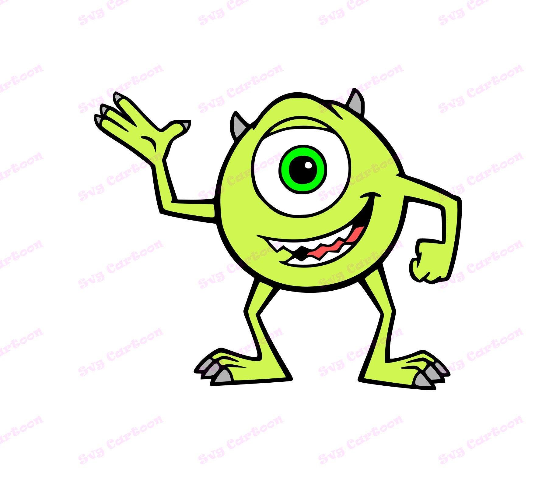 Mike Wazowski SVG svg dxf Cricut Silhouette Cut File Etsy