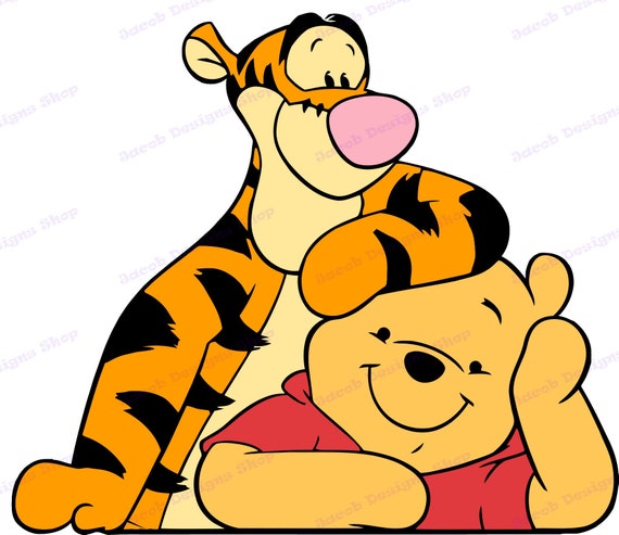 Download Winnie The Pooh And Tigger Svg 1 Svg Dxf Cricut Silhouette Etsy