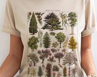 Botanical Jardin T-Shirt: Cottagecore Floral Garden Graphic Tee