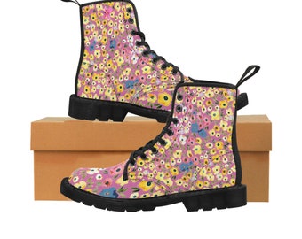 Floral Women's Canvas Boots