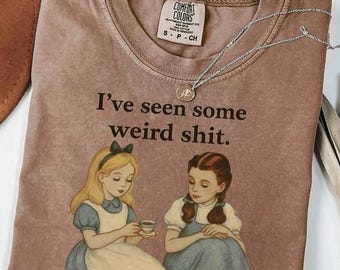 Weird Stuff T-Shirt - Vintage Mädchen Grafik-T-Shirt - Sarkastisches Retro-Shirt für Frauen