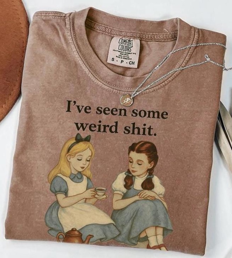 Weird Stuff T-Shirt – Vintage Girls Graphic Tee – Sarcastic Retro Shirt for Women image 1