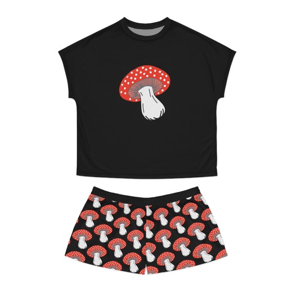 Mushroom pj set,Women's Short Pajama Set (AOP)