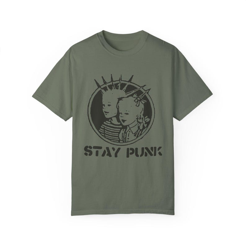 Stay Punk Graphic Tee: Vintage Style Alternative Fashion T-Shirt image 7