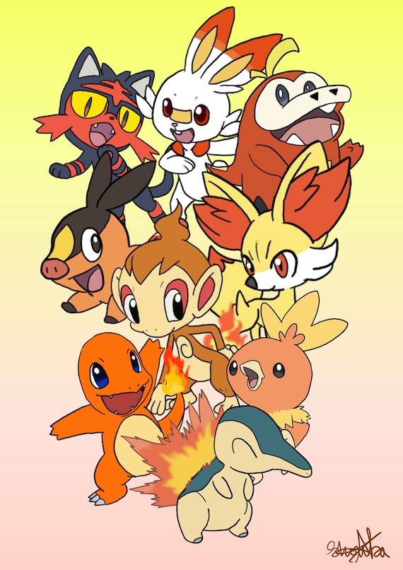 Pokemon Fire Starters Names