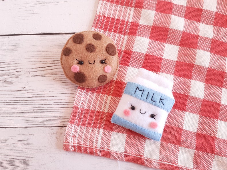 Cookie and milk Cookie and milk brooches Cute Fridge Etsy