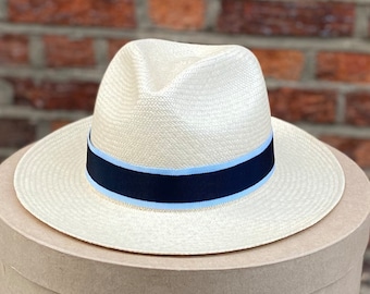 Genuine Panama Hat, Stylish Panama, Hats for Wimbledon, Hats for Holiday, Straw Hat, Unisex Hat, Panama for Woman, FERRERO