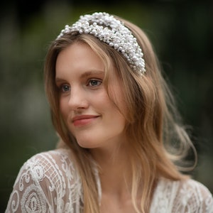 Bridal Hairpiece ANNABELLE Wedding accessories Bridal hair comb Wedding jewellery Headband Wedding Crown Hairpins Tiara image 5