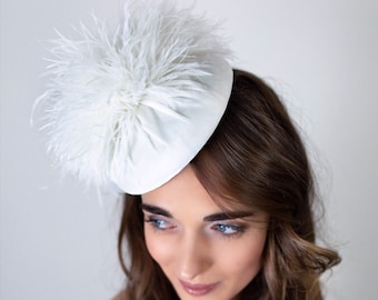 Royal Ascot Hat “Natalia” | Kentucky Derby | Fascinator Hat | Hat for Races | Wedding Hats | Feather Hat
