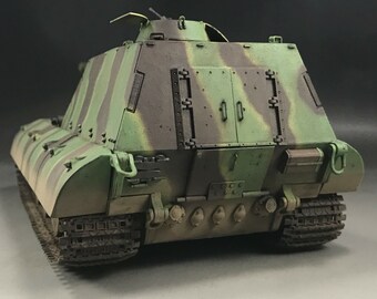 Built Jagdpanzer E 100 Scale Model Tank 1 35 Etsy Singapore