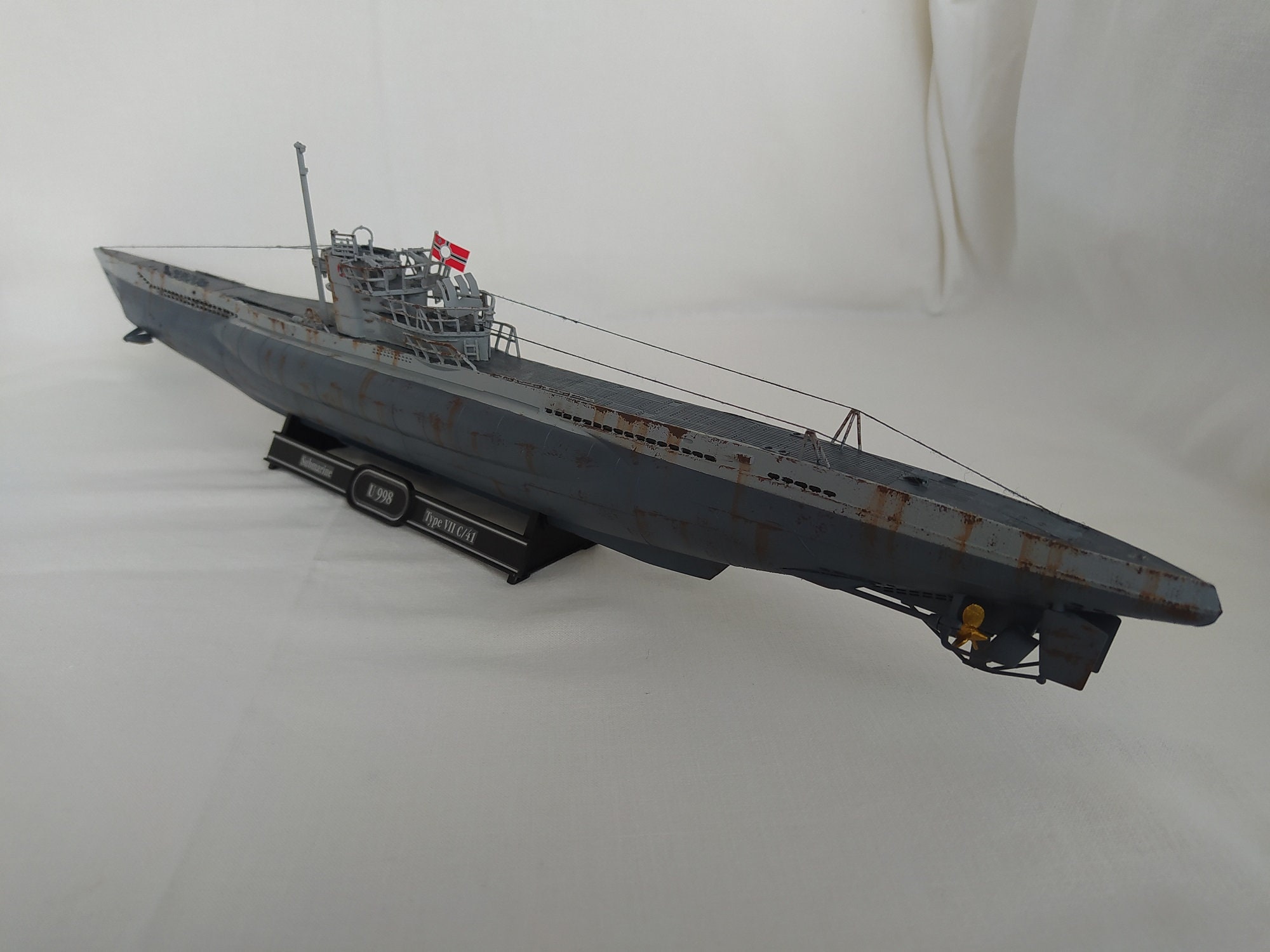 Easy Model 1/700 German WWII U7C UBoot TYPE VIIC Plastic Submarine