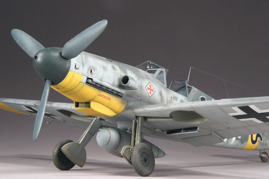 built-messerschmitt-bf-109-g-2-scale-model-aircraft-1-24-or-etsy