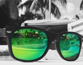 Gafas de sol verdes