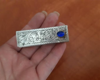 Italian lipstick case | Etsy SC Line Italian Art Deco Blue 24% Lead