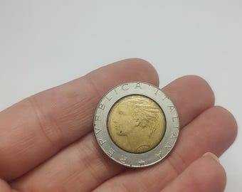 ヴィンテージ イタリア 1991年 500リラ コイン - Etsy 日本