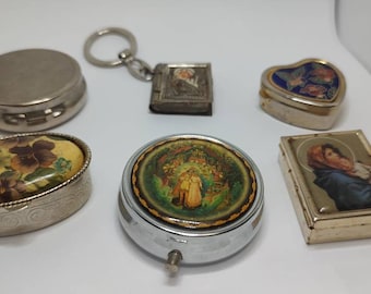 Choose your pill box,vintage metal pill box