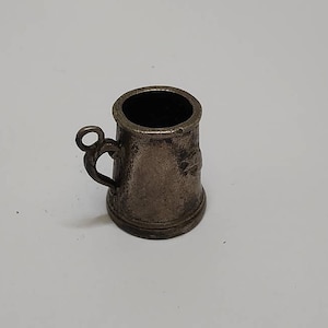 Vintage Hallmarked 800 solid silver cup figurine,dollhouse sterling silver cup
